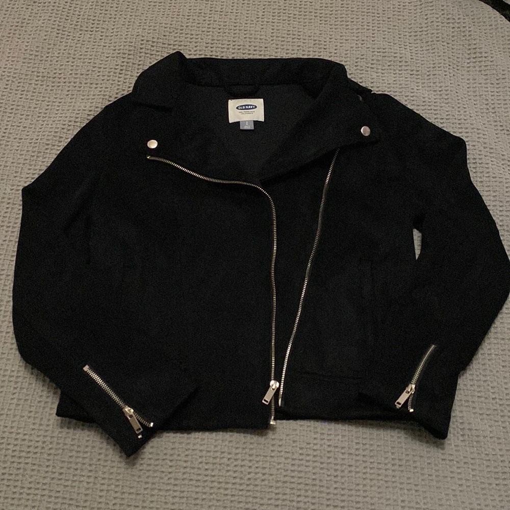 Old Navy suede biker jacket